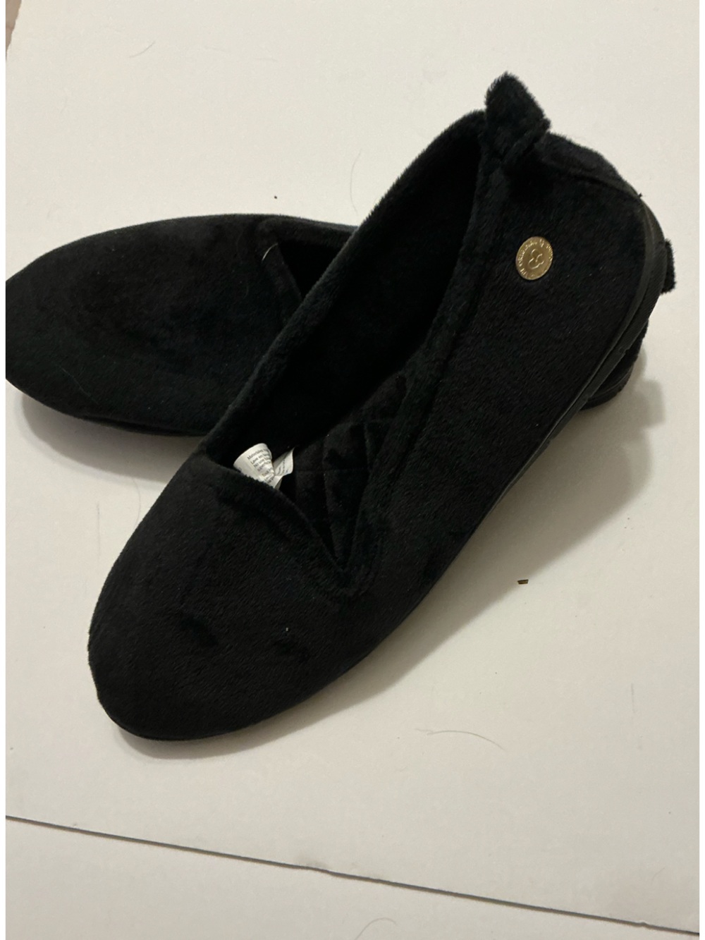 Dearfoams Women's Rachel Velour Closed Back Slippers